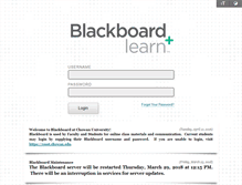 Tablet Screenshot of blackboard.chowan.edu